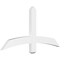 Ekena Millwork Bellingham Architectural Grade PVC Gable Bracket, 48"W x 24"H x 2"D x 4"F, 12/12 Pitch GBP048X24X0204BEL00 - alternate 1